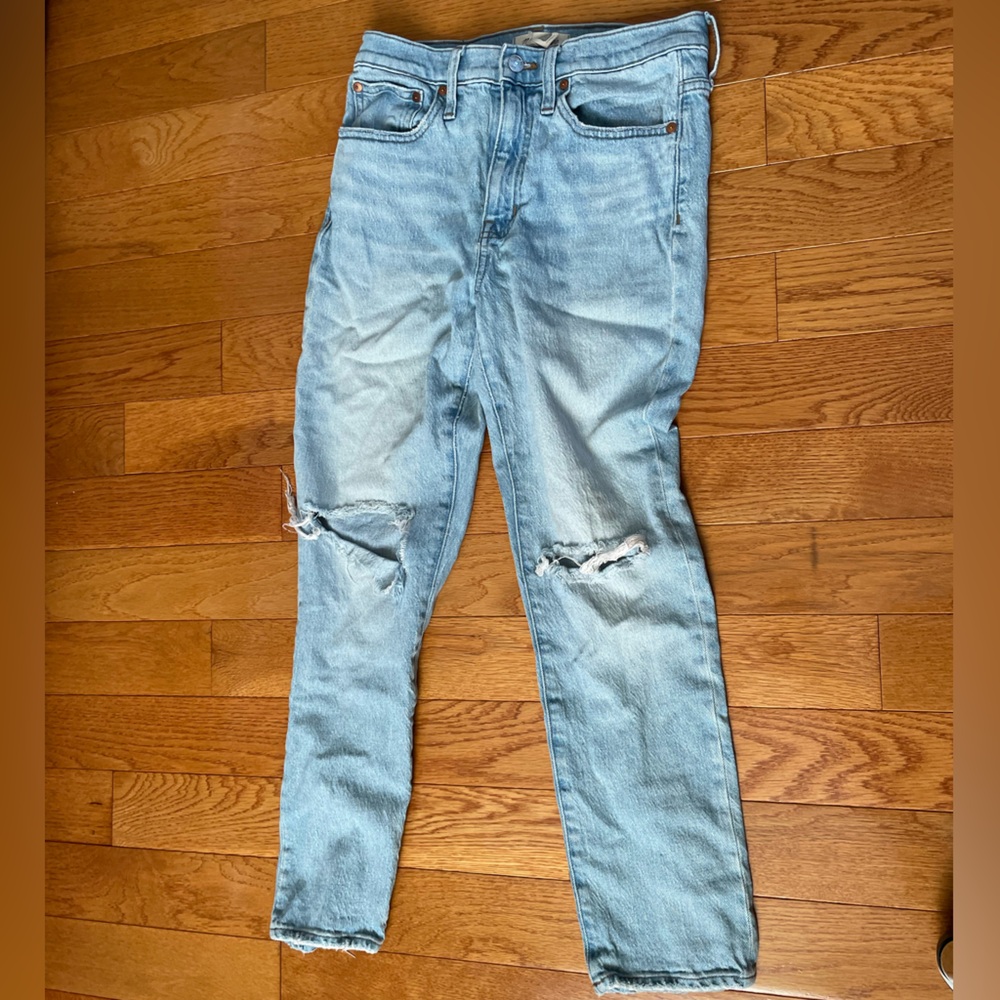 Madewell Denim ripped jeans High rise slim size 6/26